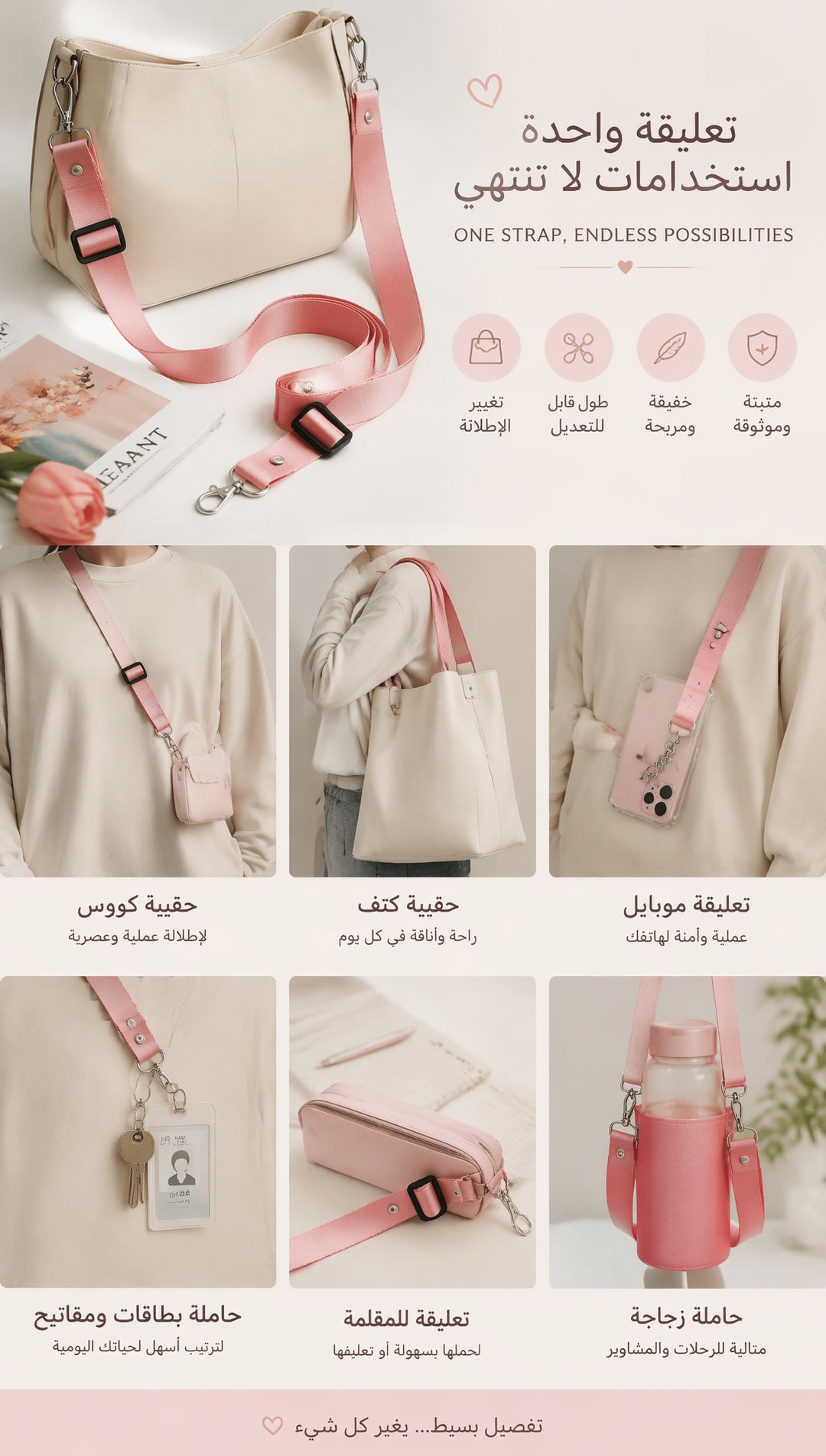 Aprilz Blush Adjustable Strap - 2