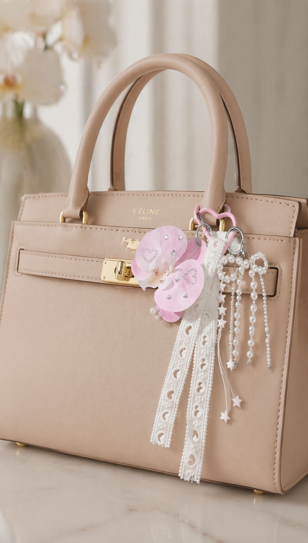 Aprilz Pearl Orchid Charm - 2