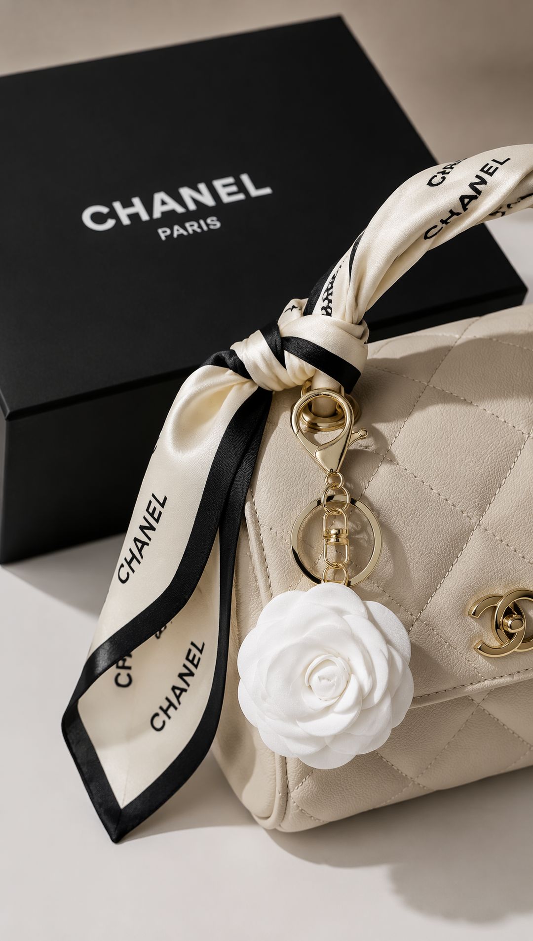 Aprilz | White Bloom Keychain - 2