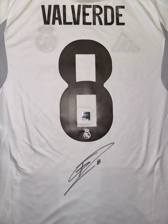 Federico Valverde Signed 2025/26 Real Madrid Jersey (ICONS) - 9