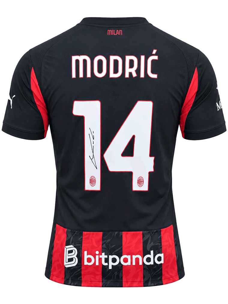 Luka Modric Signed 2025/26 AC Milan Jersey (ICONS) - 1