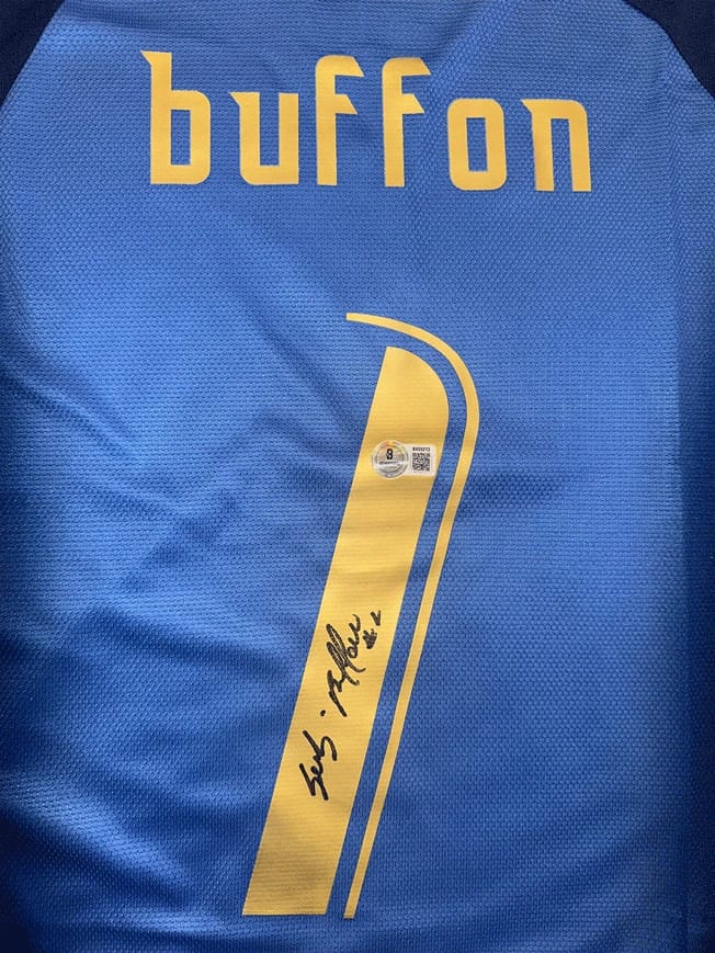 Gianluigi Buffon Signed 2002/03 Italy Jersey (beckett) - 7