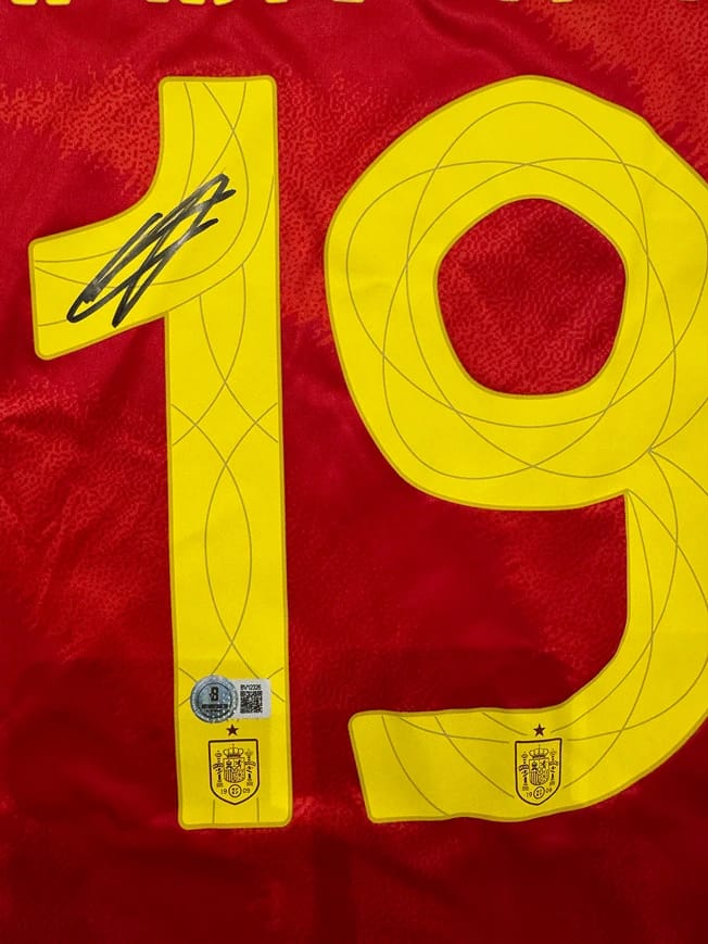 Lamine Yamal Signed 2024 Spain Jersey (BECKETT) - 7