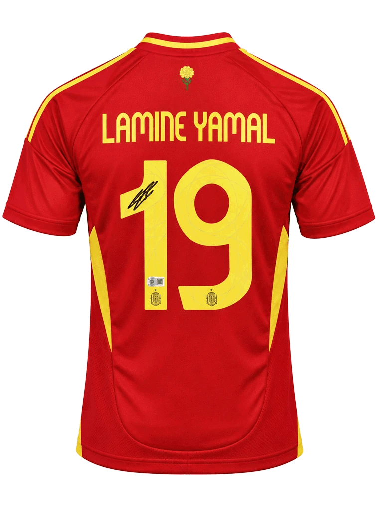 Lamine Yamal Signed 2024 Spain Jersey (BECKETT) - 1