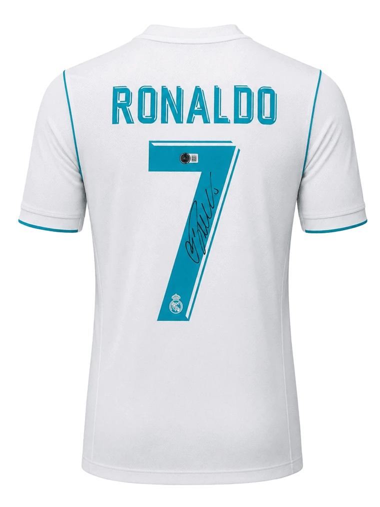 Cristiano Ronaldo Signed Real Madrid & Manchester United Jerseys (Dual Framed) - 2