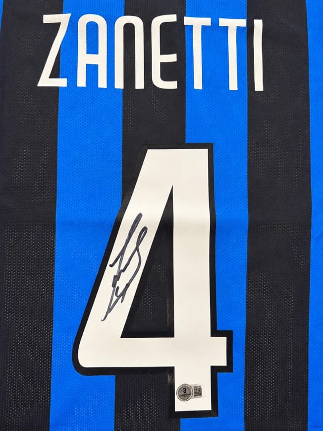 JAVIER ZANETTI SIGNED 2009/10 INTER JERSEY (beckett) - 10