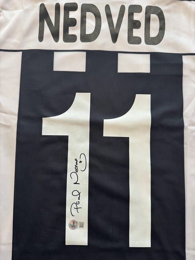 PAVEL NEDVED SIGNED 2002/03 JUVENTUS JERSEY (BECKETT) - 6