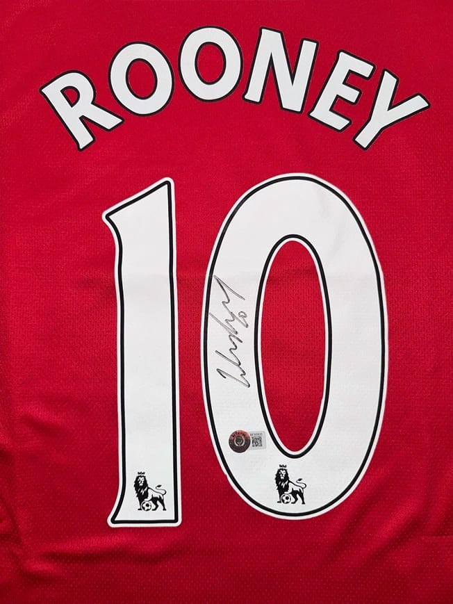 Wayne Rooney Signed 2007/08 Manchester United Jersey (BECKETT) - 8