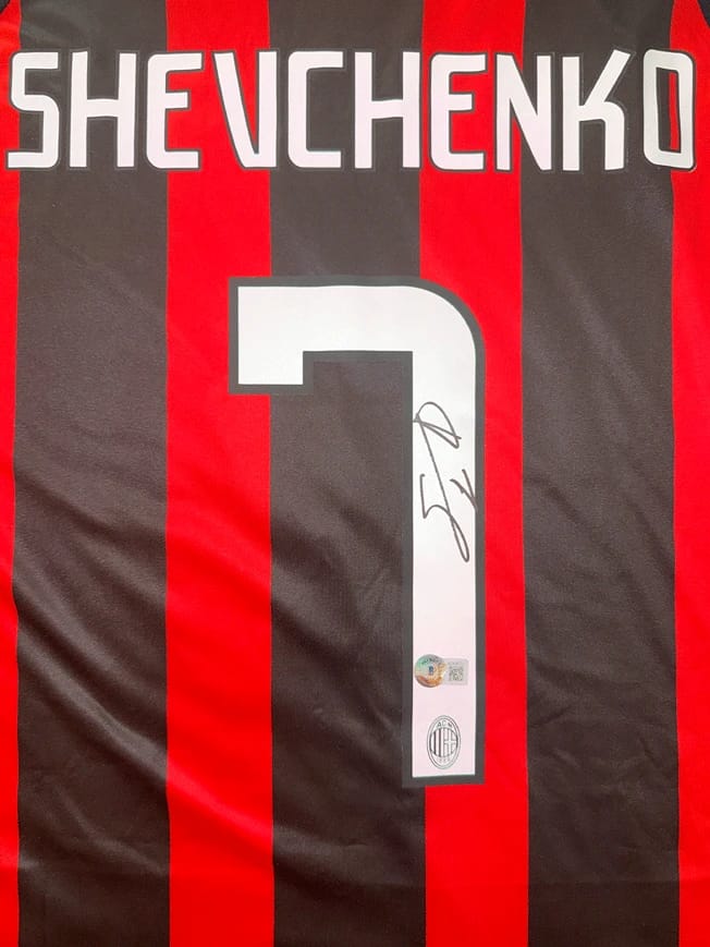 Andriy Shevchenko Signed 2005/06 AC Milan Jersey (beckett) - 8