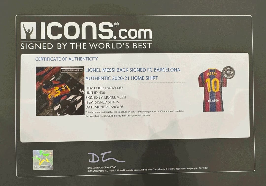 Lionel Messi Signed 2020/21 Barcelona Jersey (ICONS) - 15