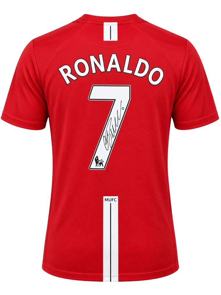 CRISTIANO RONALDO SIGNED 2007/08 MANCHESTER UNITED JERSEY (BECKETT) - 11