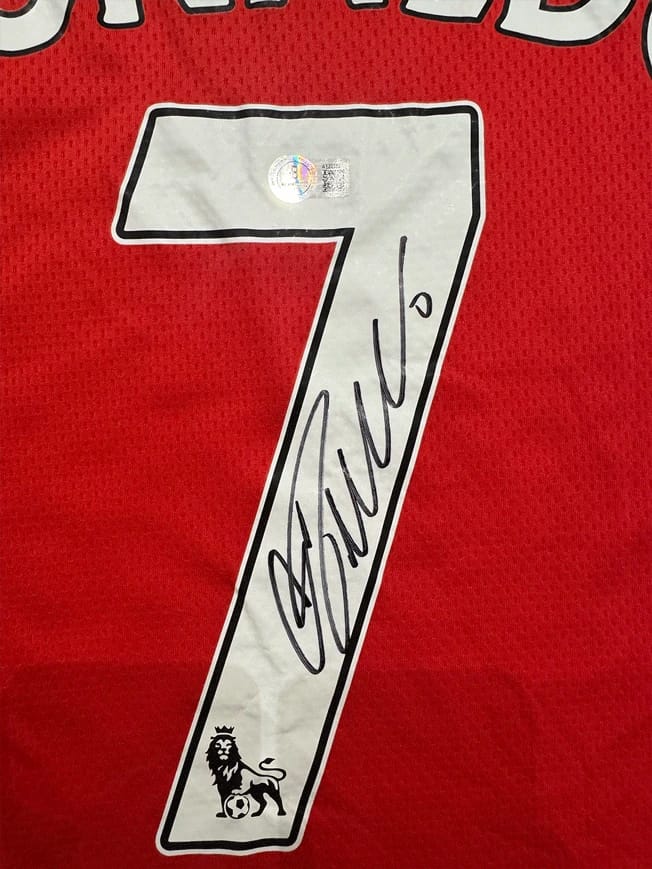 CRISTIANO RONALDO SIGNED 2007/08 MANCHESTER UNITED JERSEY (BECKETT) - 13