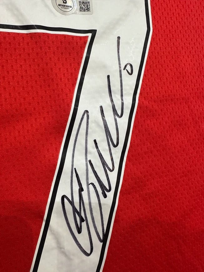 CRISTIANO RONALDO SIGNED 2007/08 MANCHESTER UNITED JERSEY (BECKETT) - 14