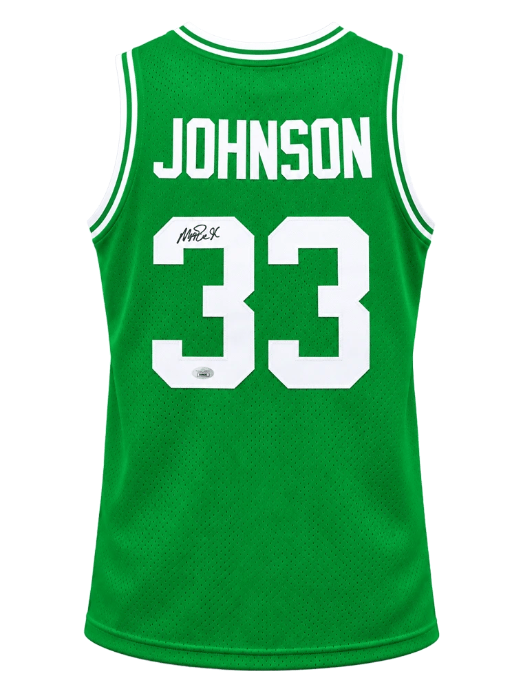 Magic Johnson Signed Celtics Jersey (Beckett) - 9