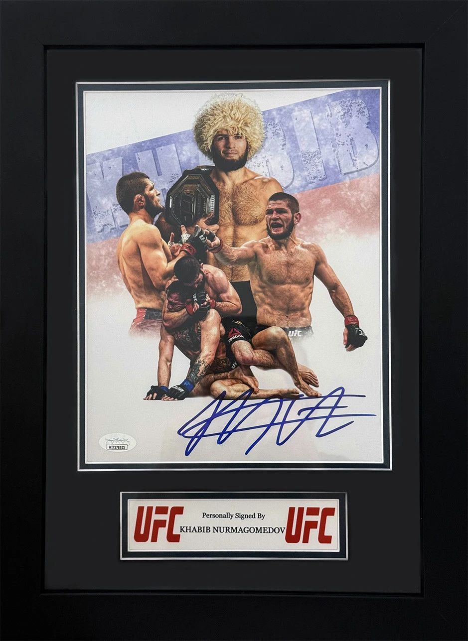 Khabib Nurmagomedov signed UFC FRAMED Poster (JSA) - 1