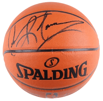Dennis Rodman Signed Basketball IN A DISPLAY CASE (JSA) - 1