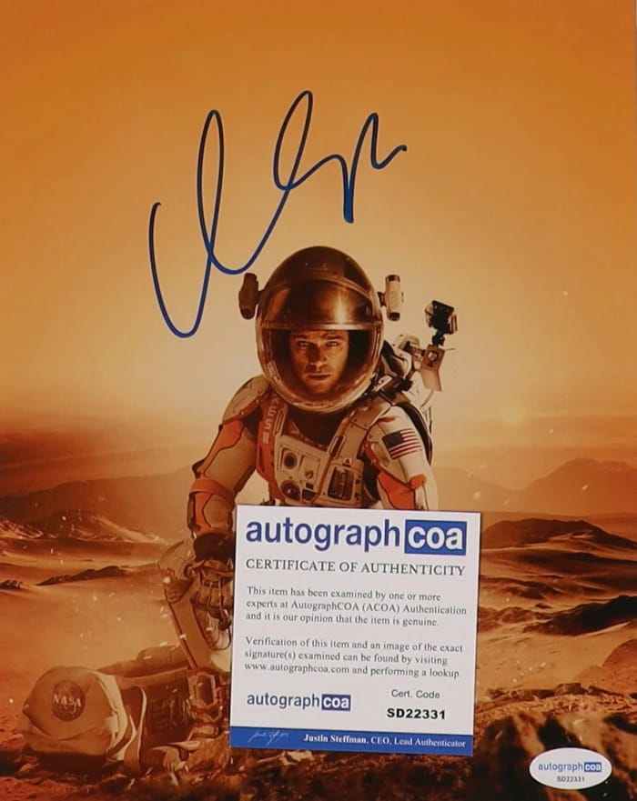 Matt Damon Signed "The Martian" FRAMED Poster (AutographCOA) - 3