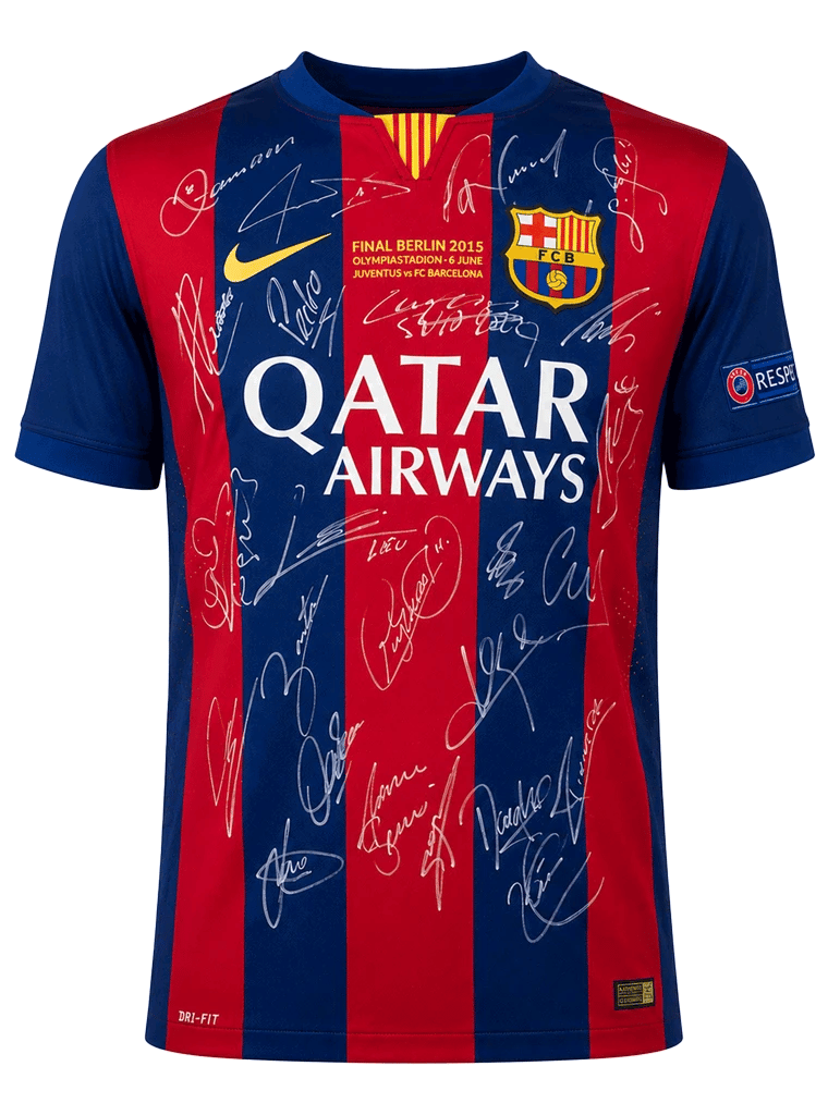 FC Barcelona Squad Signed 2014/15 Jersey - 4