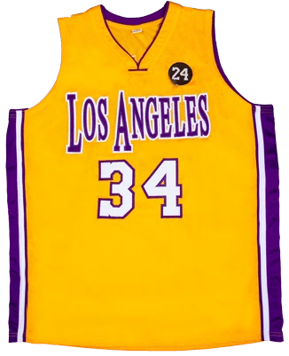 Shaquille O'Neal Signed Los Angeles Lakers CUSTOM Jersey (BECKETT) - 6