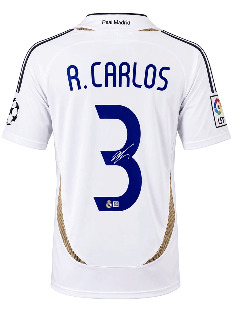 Roberto Carlos Signed 2006/07 Real Madrid Jersey (BECKETT) - 4