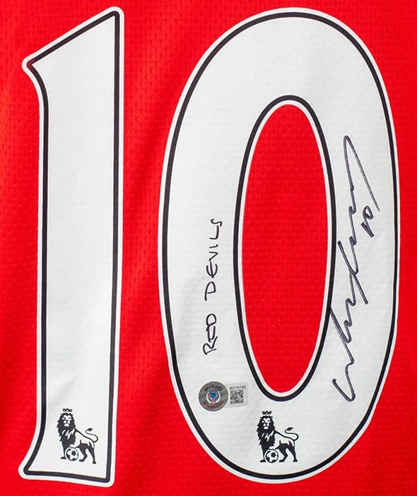 Wayne Rooney Signed 2007/08 Manchester United Jersey (BECKETT) - 5