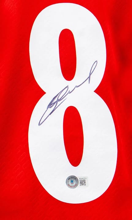 Steven Gerrard Signed 2004/05 Liverpool Jersey (BECKETT) - 5