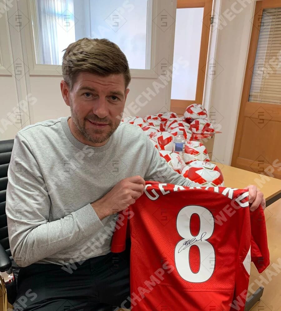 Steven Gerrard Signed 2004/05 Liverpool Jersey (BECKETT) - 7