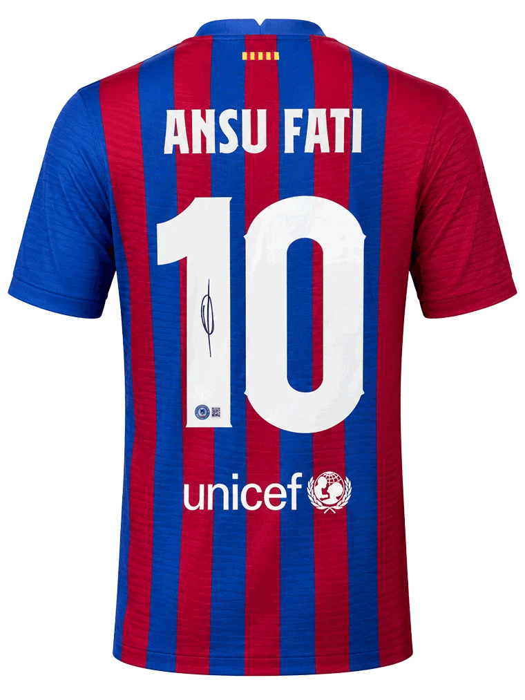 Ansu Fati Signed 2020/21 FC Barcelona Jersey (BECKETT) - 4