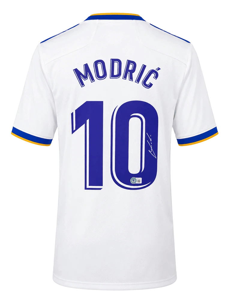 Luka Modrić Signed 2020/21 Real Madrid Jersey (BECKETT) - 4