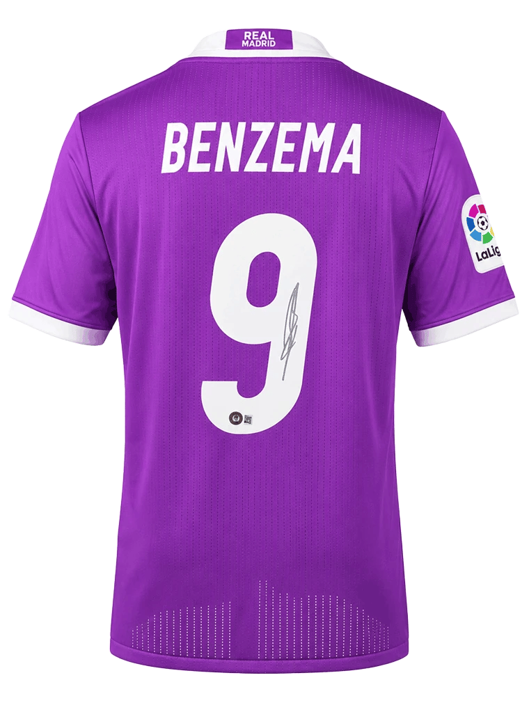 Karim Benzema Signed 2016/17 Real Madrid Jersey (BECKETT) - 4