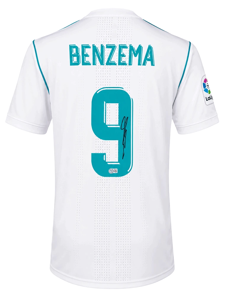 Karim Benzema Signed 2021/22 Real Madrid Jersey (BECKETT) - 4