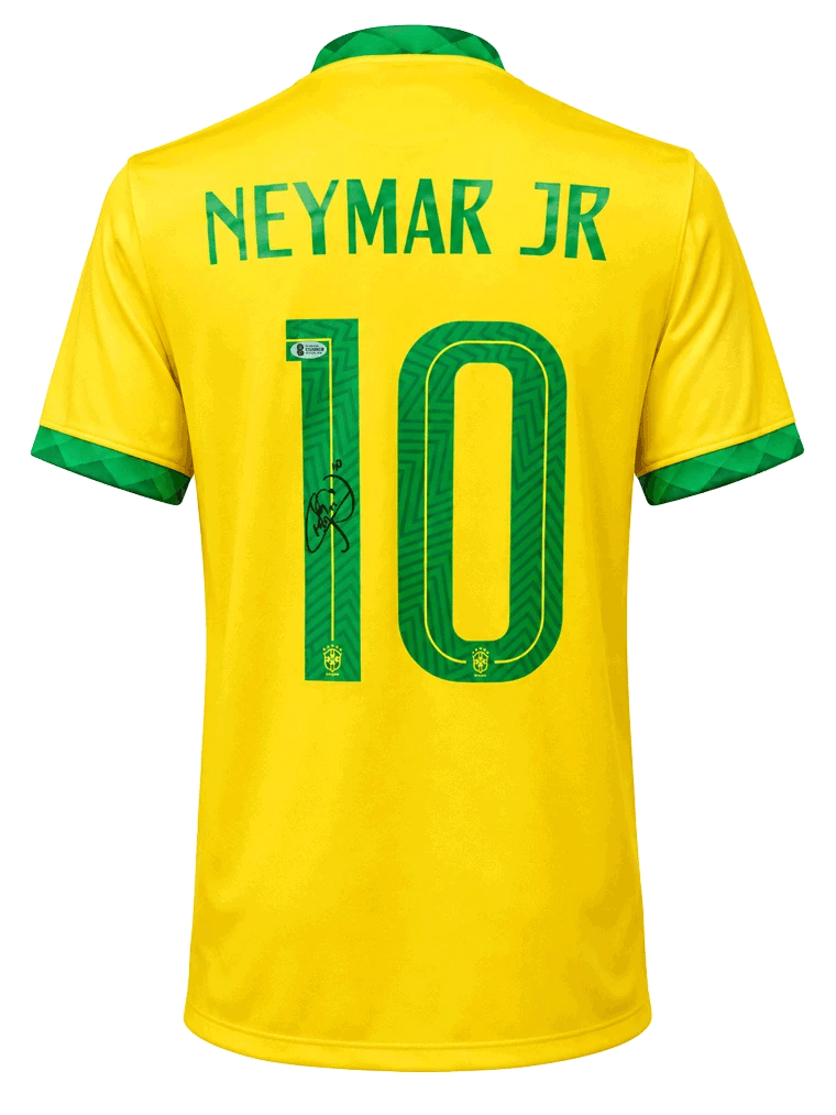 Neymar JR Signed 2022 Brazil Jersey (BECKETT) - 4