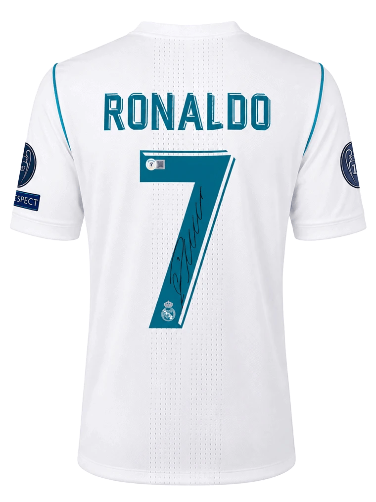 Cristiano Ronaldo Signed 2017/18 Real Madrid Jersey (BECKETT) - 4