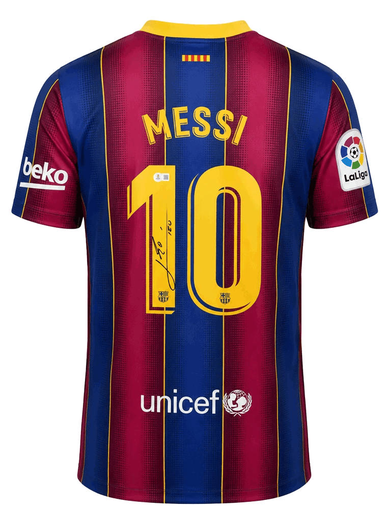 Lionel Messi Signed 2020/21 Barcelona Jersey (ICONS) - 4