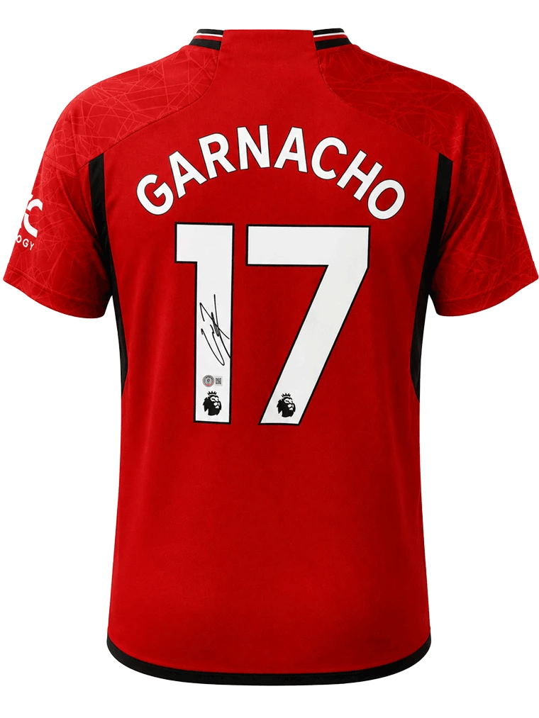 Alejandro Garnacho Signed 2023/24 Manchester United Jersey (BECKETT) - 4