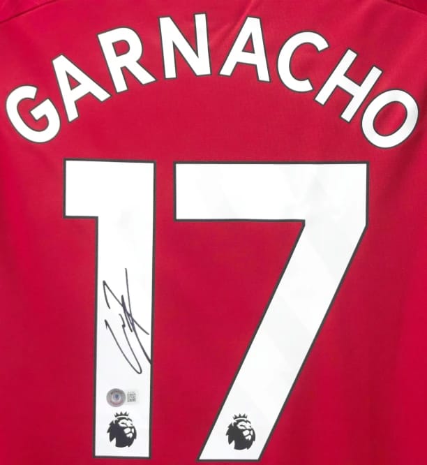 Alejandro Garnacho Signed 2023/24 Manchester United Jersey (BECKETT) - 5