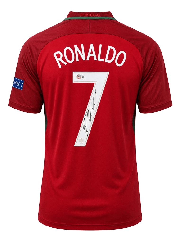 Cristiano Ronaldo Signed Euro 2016 portugal Jersey (BECKETT) - 4