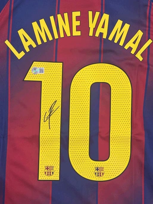 LAMINE YAMAL SIGNED 2025/26 BARCELONA JERSEY (BECKETT) - 6