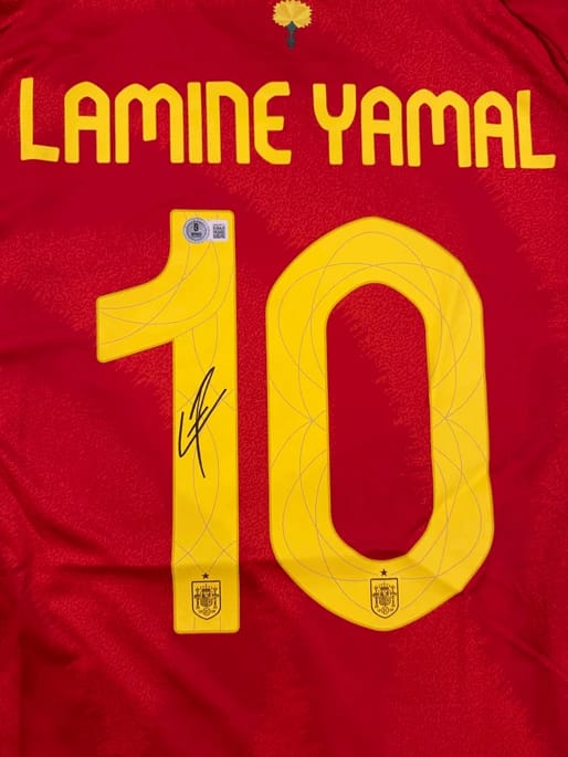 LAMINE YAMAL SIGNED 2025 SPAIN JERSEY - 6