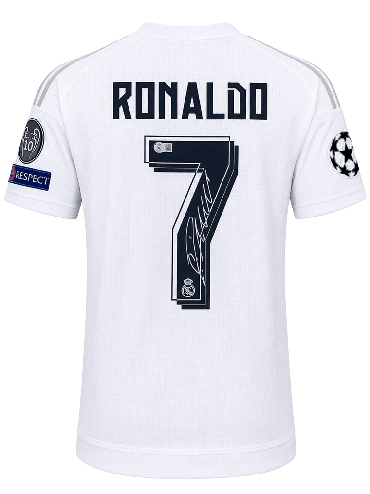 CRISTIANO RONALDO SIGNED 2015/16 REAL MADRID JERSEY (BECKETT) - 4