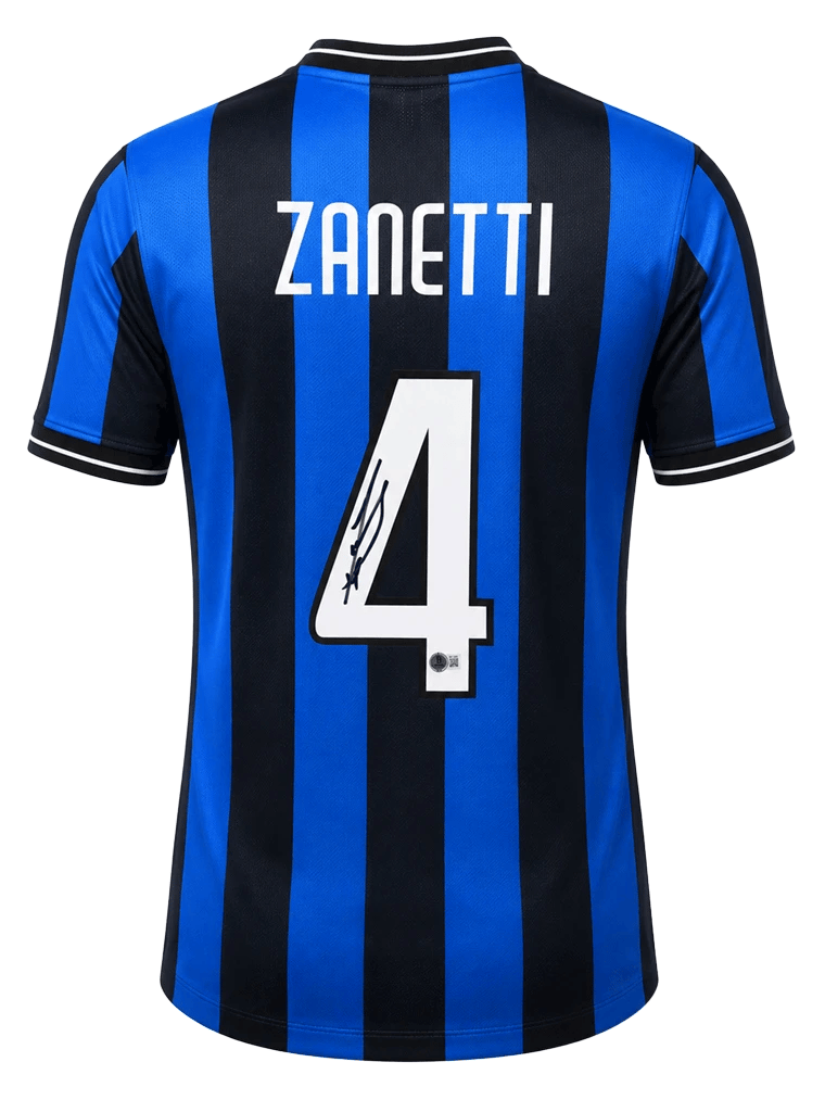 JAVIER ZANETTI SIGNED 2009/10 INTER JERSEY (beckett) - 4