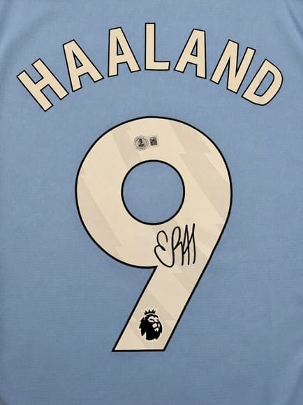 ERLING HAALAND SIGNED 2022/03 MANCHESTER CITY JERSEY (BECKETT) - 6