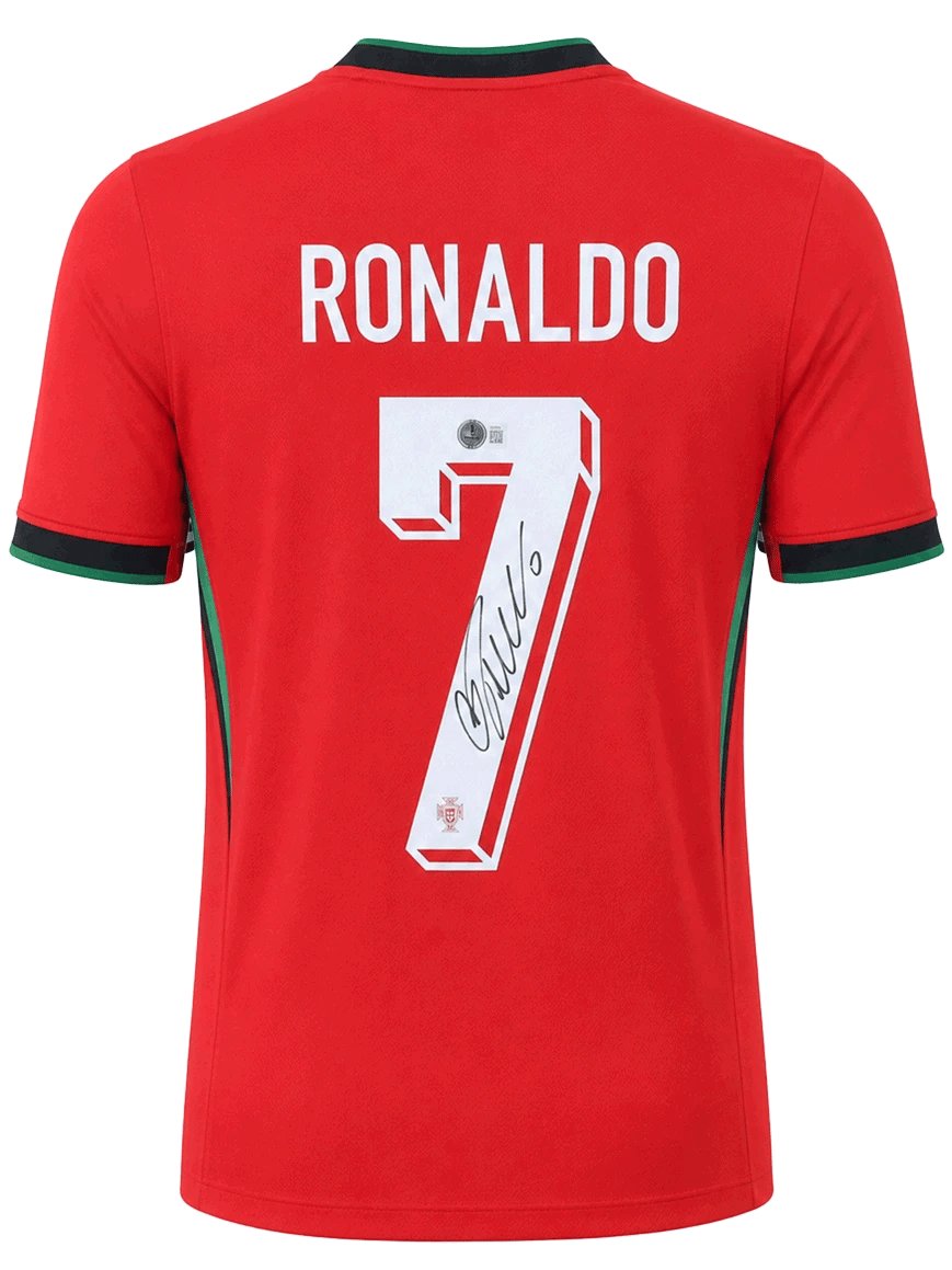 Cristiano Ronaldo Signed 2024 portugal Jersey (Beckett) - 4