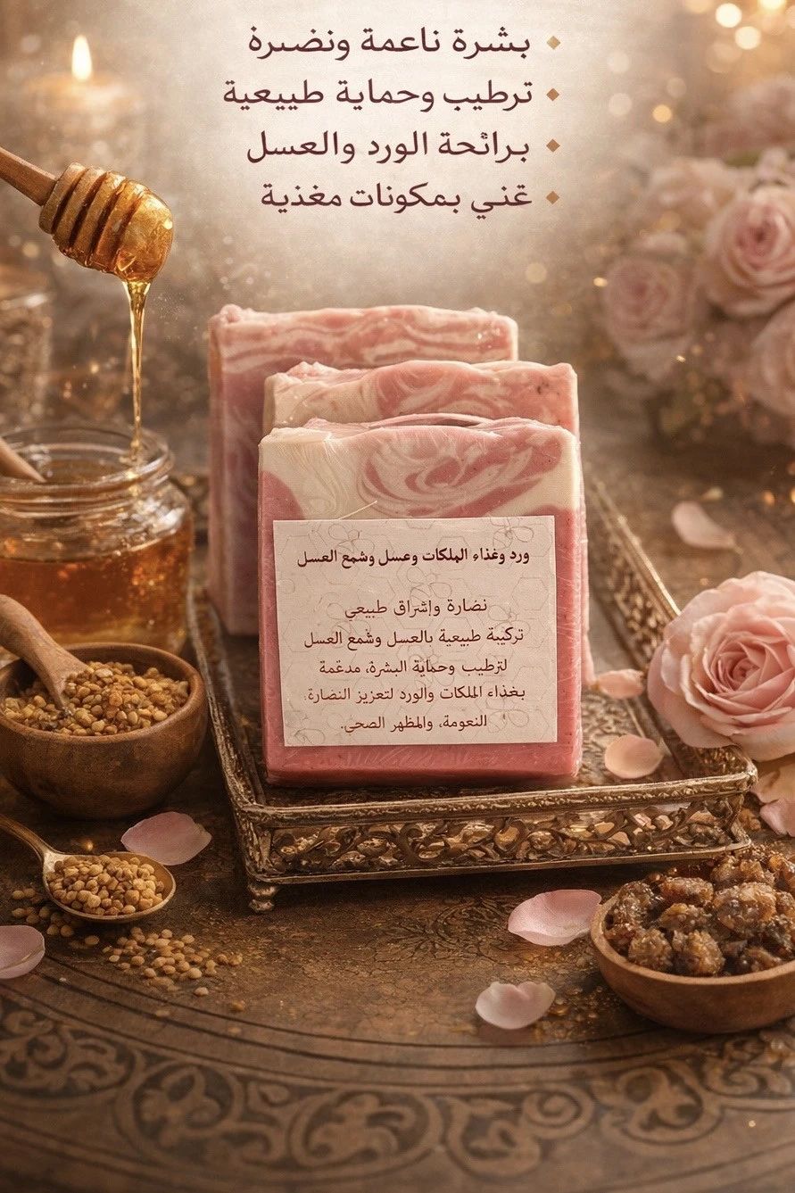 صابون العسل بالورد وغذاء الملكات - 1