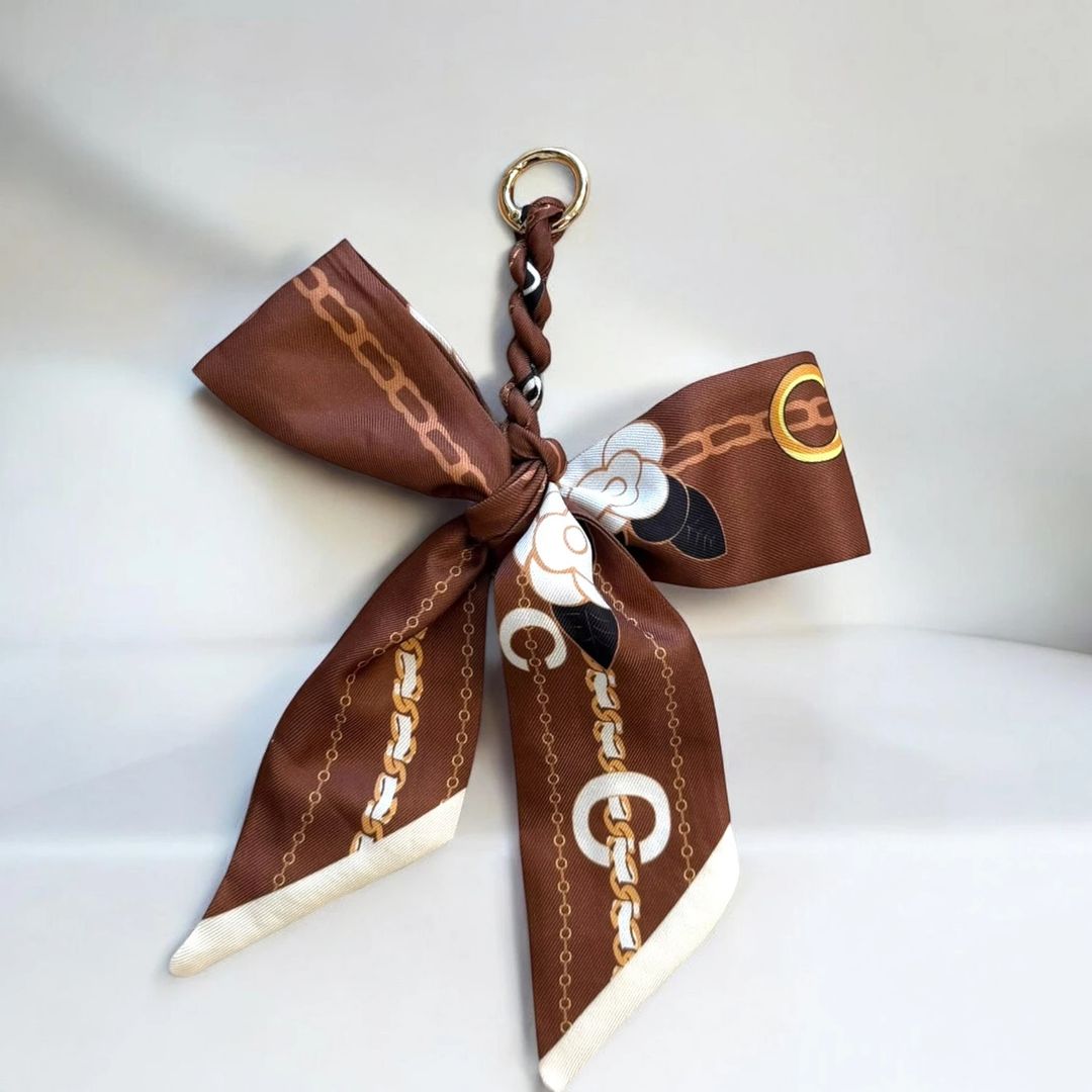 Silk Bow Key & Bag Charm - 1