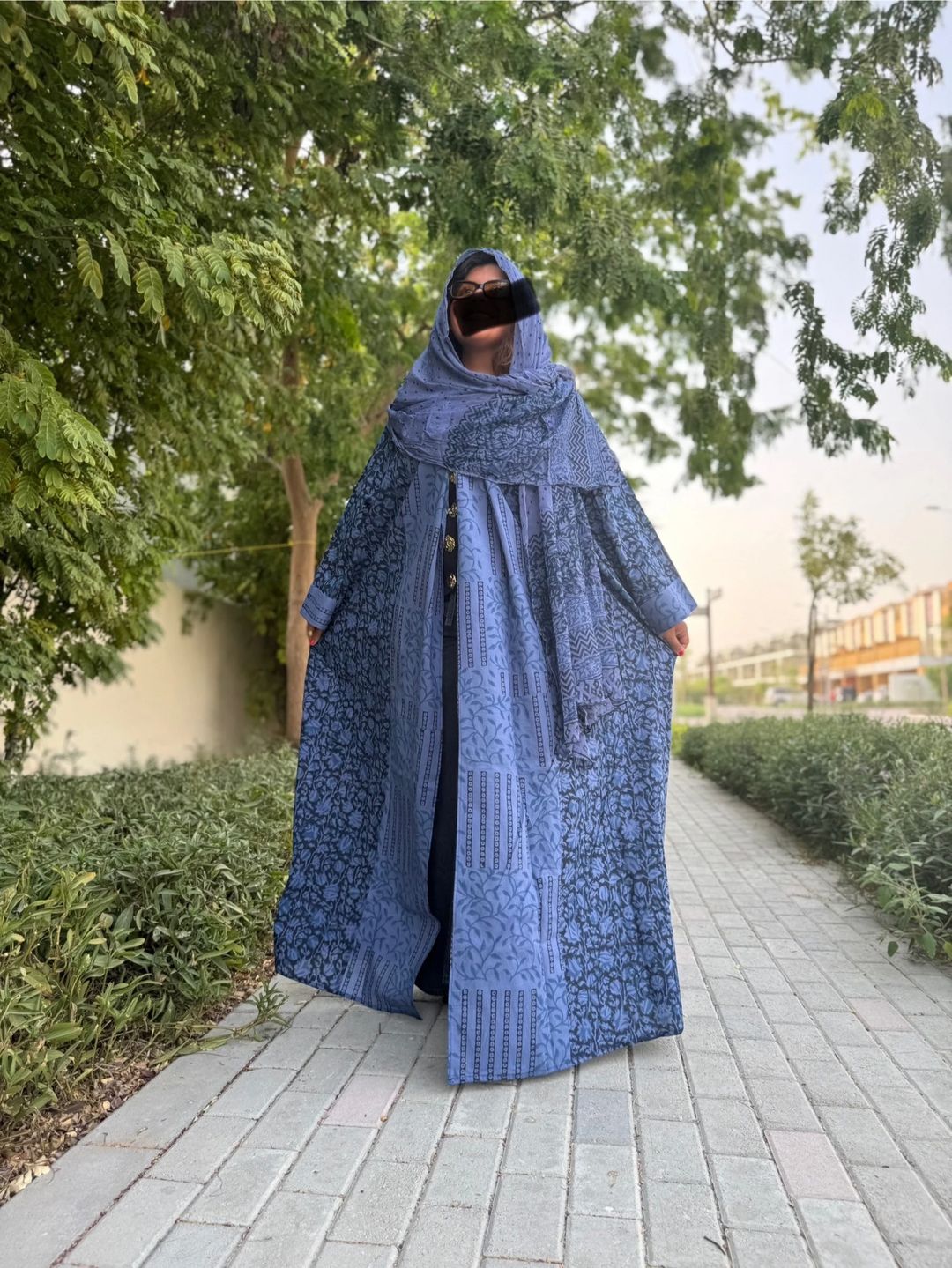 Abaya w Chiffon Tarha K3 - 1
