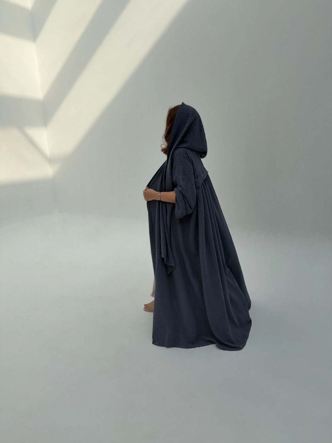 Light Stretch Hoodie Abaya H8 - 6