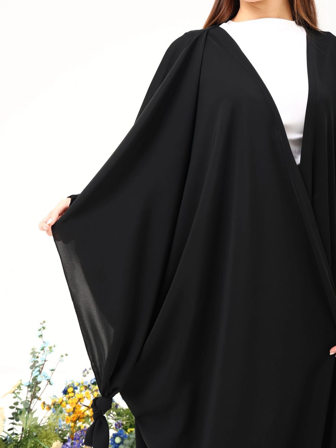 Nada Abaya with Knot N6 - 4