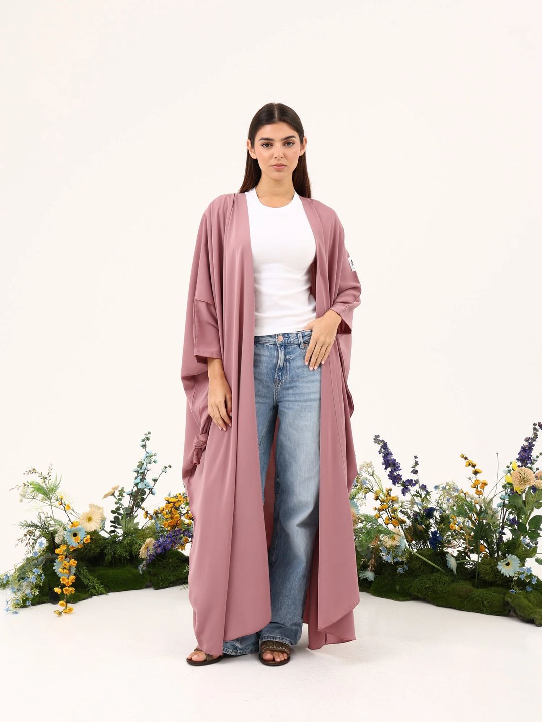 Nada Abaya with Knot N2 - 1