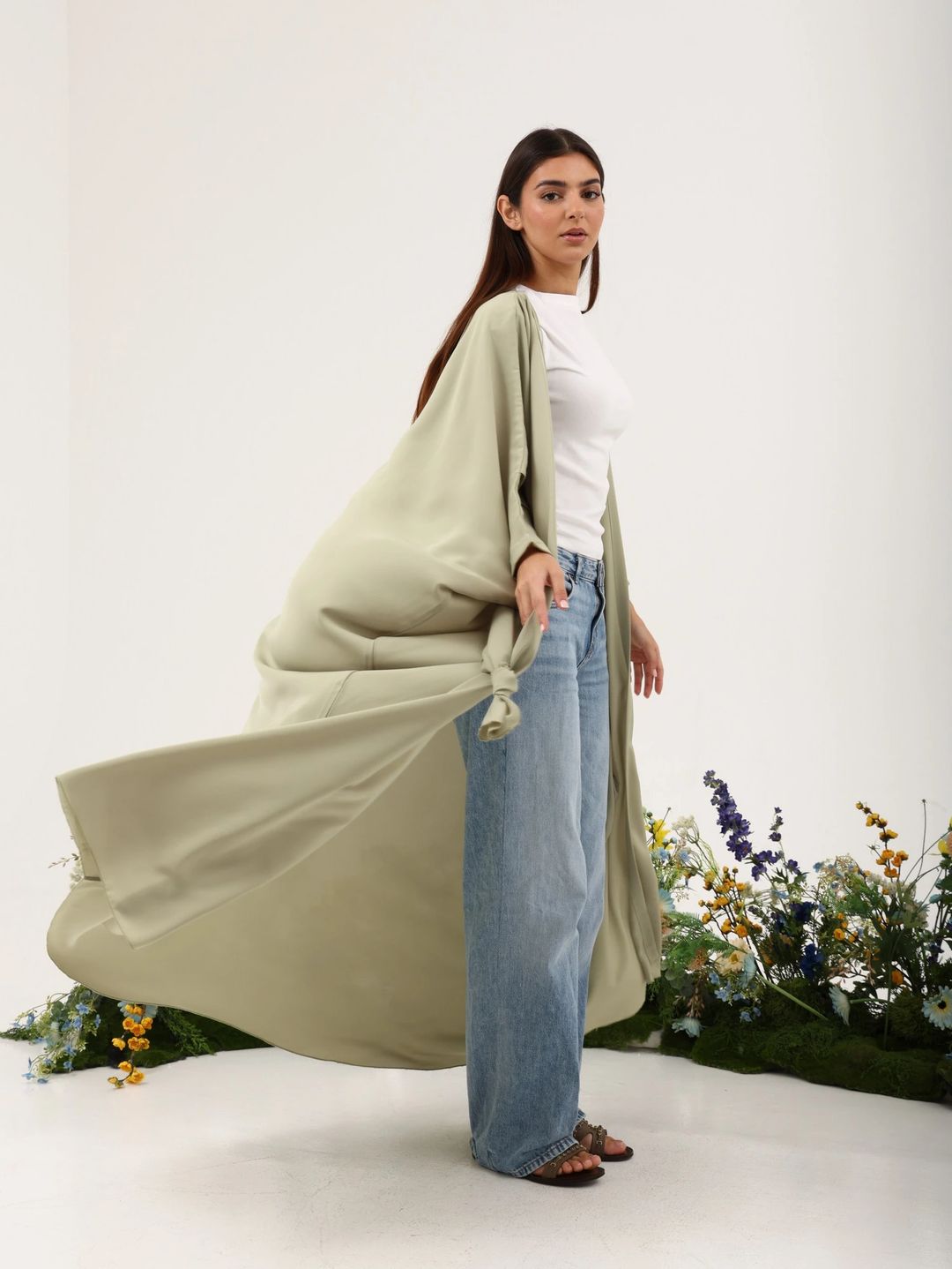 Nada Abaya with Knot N9 - 8